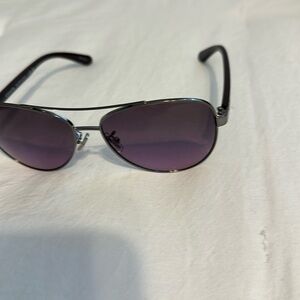 New Coach sunglasses with case.  Gunmetal violet gradient Style L1015